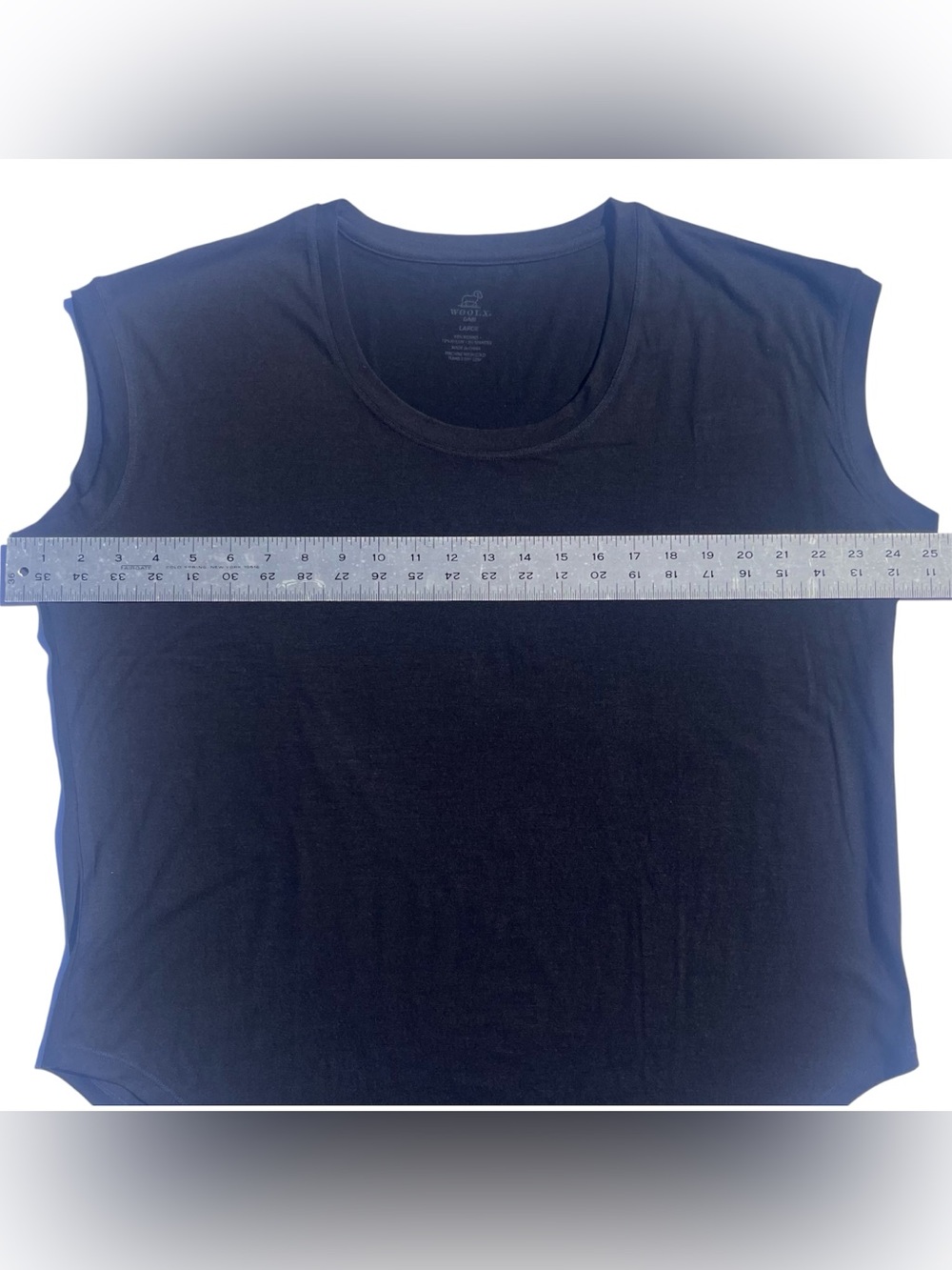 Woolx Gabi Tunic Top T-Shirt Merino Wool Women's L Short Sleeve Black Outdoor - Picture 9 of 9